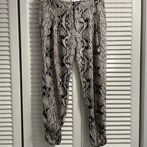 Parker Black and Gray Snake Print jogger